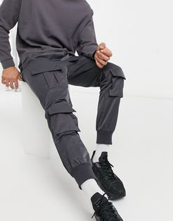 cargo pants in gray-Grey