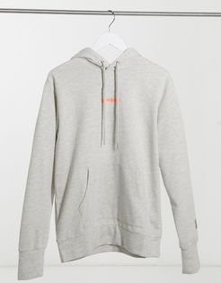 essential logo hoodie in gray-Grey