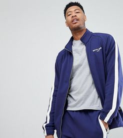 Track Jacket In Blue With Side Stripe exclusive to ASOS