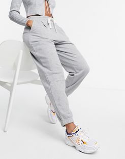 slouchy sweatpants in gray-Grey