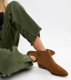 suede ankle boot-Brown