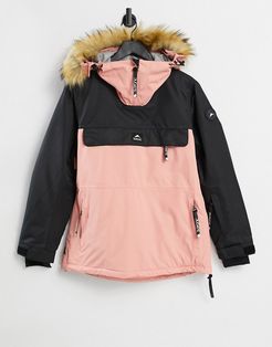 Powder 10K-10K ski jacket in dusty pink
