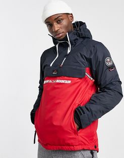 Whiteroom 10K-10K ski jacket in navy & red