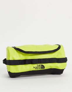 Base Camp small travel canister wash bag in yellow-Green