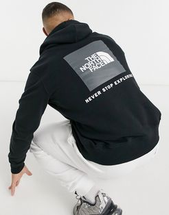 Box NSE pullover hoodie in black
