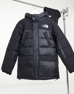 Himalayan insulated parka jacket in black