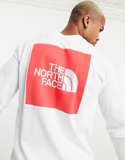 Red Box long sleeve t-shirt in white