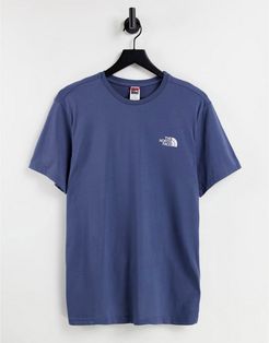 Simple Dome t-shirt in blue-Blues