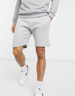 basic mix and match shorts in gray heather-Grey