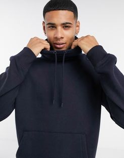 co-ord relaxed funnel sweatshirt in navy