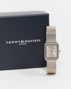 square mesh watch in gold 1782293