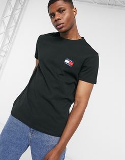 badge logo t-shirt in black