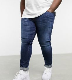 Big & Tall Scanton slim fit jeans in canyon dark wash-Blues