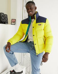 corp puffer jacket in yellow