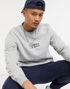 small chest logo sweatshirt in gray-Grey