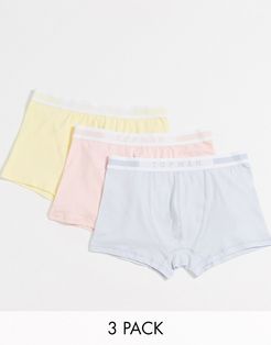 3 pack underwear in multi pastels