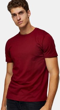 classic t-shirt in deep red