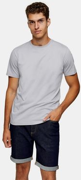 classic t-shirt in light gray-Grey