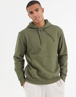 hoodie in kha/olv-Green