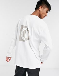 LTD long sleeve t-shirt with circle print in white