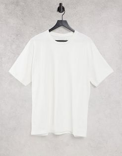 organic cotton oversized t-shirt in ecru-Neutral