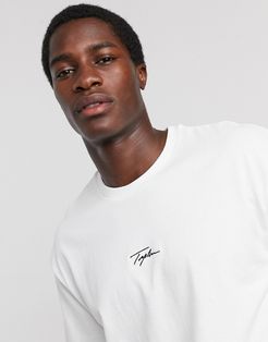 signature t-shirt in white