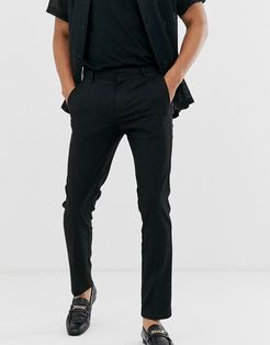 skinny smart pants in black