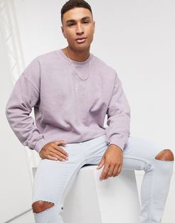 Rome print sweatshirt in lilac-Purple