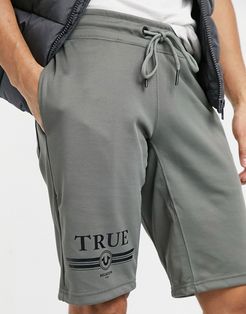 'True' retro jersey shorts-Green