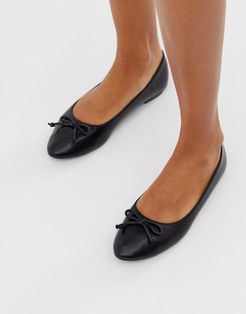 easy ballet flats-Black