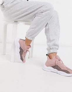 knitted runner sneakers-Pink