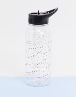 X Friends 1L water bottle with logo-Clear