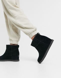 Classic Femme Mini wedge heel boots in black