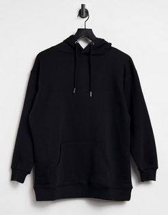 oversized boyfriend hoodie in black