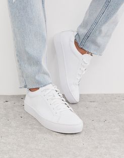 Zoe leather sneakers in white