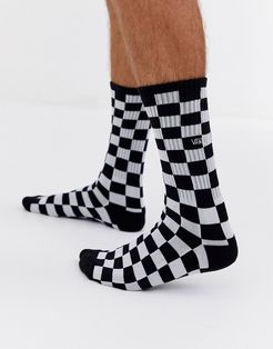 Checkerboard ii check sock in black/white