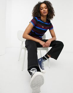 Far Out Stripe t-shirt in multi