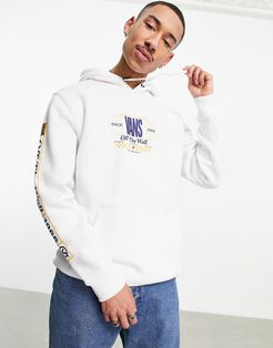 Frequency pullover hoodie in white