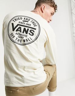 Tried and True long sleeve T-shirt in cream-White