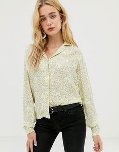 delicate print shirt-White