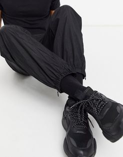 Andrew Woven Sweatpants in Black
