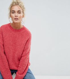 Boiled Wool Knit Sweater-Pink