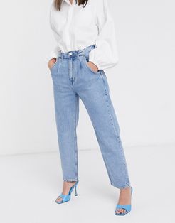 Frame relaxed fit cocoon jean in pen blue-Blues