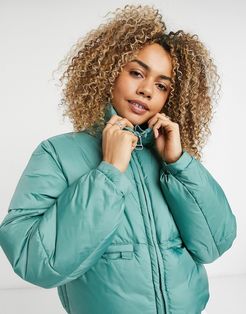 Hedda short padded jacket in green