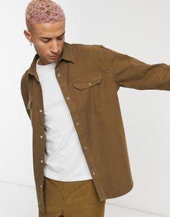 Jud shirt in brown-Beige