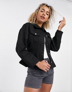 Mira structured jacket in black