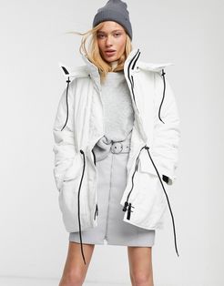 Zimbra padded jacket in white