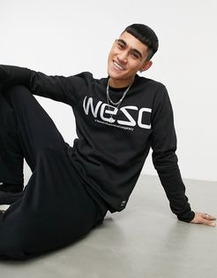 Miles wesc reflective sweatshirt-Black