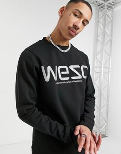 Miles wesc reflective sweatshirt-Black