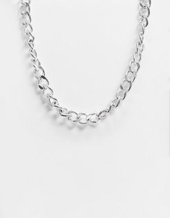 neckchain in silver with mixed link clasp